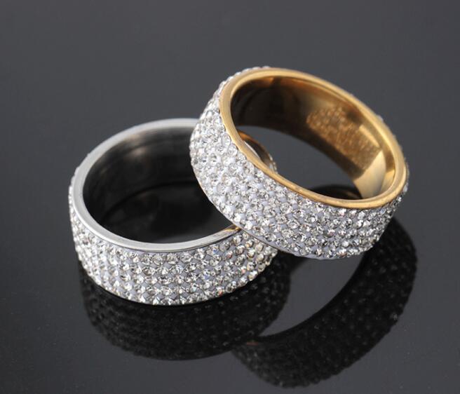Hip Hop Rock Rap Iced Out Bling Gold Rhinestone Crystal 5 Row Rings Wedding Band party Bride Banquet Dress Women Accesso
Hip Hop Rock Rap Iced Out Bling Gold Rhinestone Crystal 5 Row Rings Wedding Band party Bride Banquet Dress Women Accesso