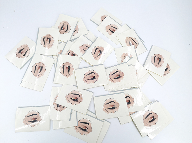 200pcs Eyelashes stickers Business Cards Custom Clear Wedding Labels Mink Lashes Paper Lipgloss Tubes Sticker