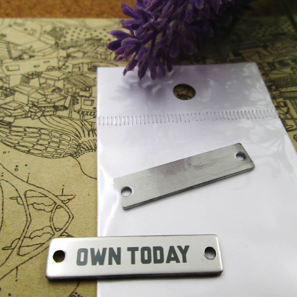 40pcs--"Own Today Connector "stainless steel charms more style for choosing DIY Charms pendants for necklace
40pcs--"Own Today Connector "stainless steel charms more style for choosing DIY Charms pendants for necklace