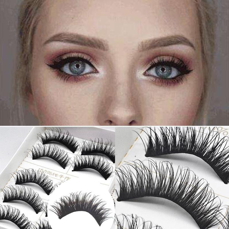 5 Pairs Natural Black Cross Thick False Eyelash Women Soft Long Fake Eyelash Makeup Eye Lashes Extension Beauty Tool
5 Pairs Natural Black Cross Thick False Eyelash Women Soft Long Fake Eyelash Makeup Eye Lashes Extension Beauty Tool