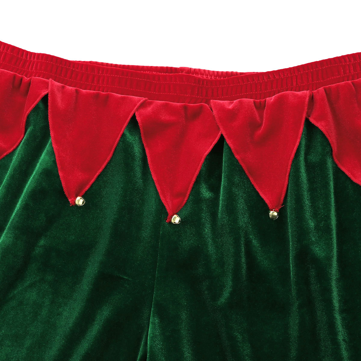 Christmas Sexy Lingerie Set Mens Hot Boxer Shorts with Bells Hat Christmas Green Elf Cosplay Outfit Homme Club Wear Fancy Dress LY191222