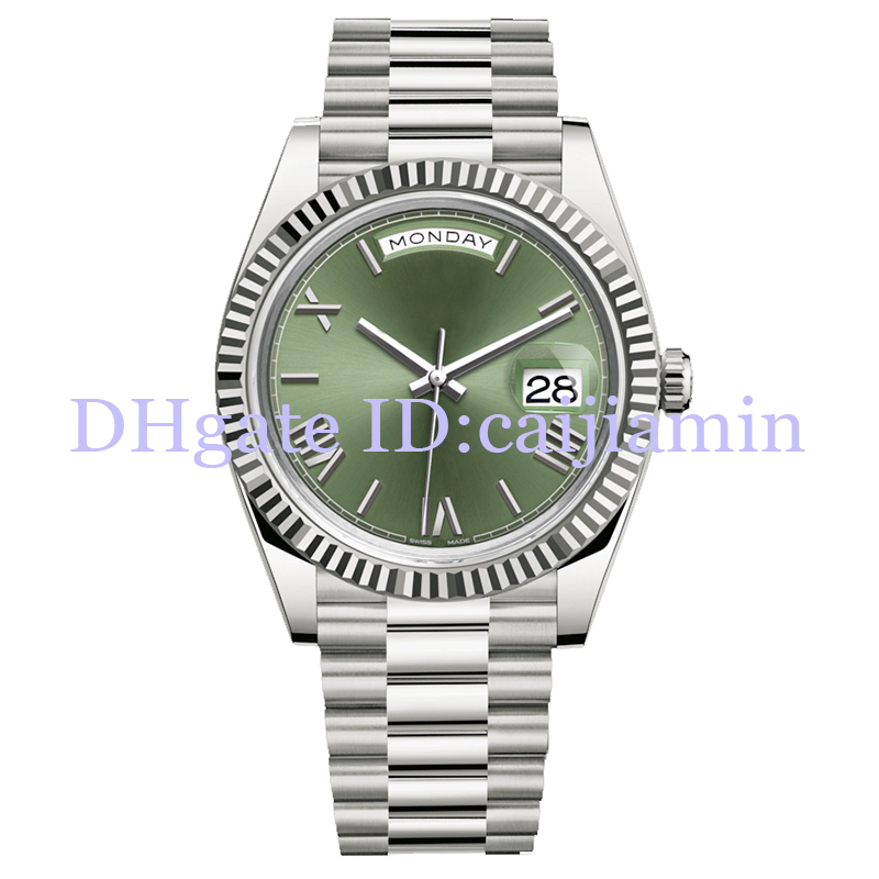 2019 Top Mens Watches 40MM Green Rome Number Face Big Date Automatic Mechanics Watch Men Sapphire Glass Stainless Steel Wristwatches, Extra shipping
2019 Top Mens Watches 40MM Green Rome Number Face Big Date Automatic Mechanics Watch Men Sapphire Glass Stainless Steel Wristwatches, Extra shipping