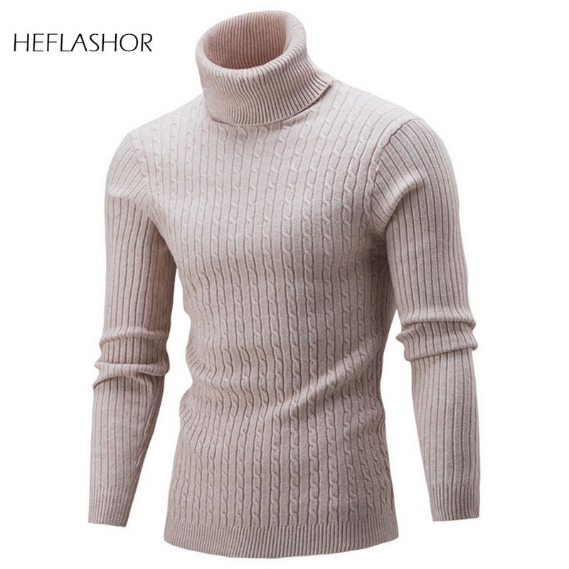 HEFLASHOR Autumn Warm Turtleneck Sweater Men Fashion Solid Knitted Mens Sweaters 2020 Casual Male Double Collar Slim Pullover, Color 6
HEFLASHOR Autumn Warm Turtleneck Sweater Men Fashion Solid Knitted Mens Sweaters 2020 Casual Male Double Collar Slim Pullover, Color 6