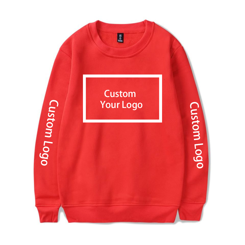 WAMNI Custom Sweatshirt Logo Print hooded Hoodie Customized Sweatshirt Cotton Streetwear Warm Crewneck Clothes V191019