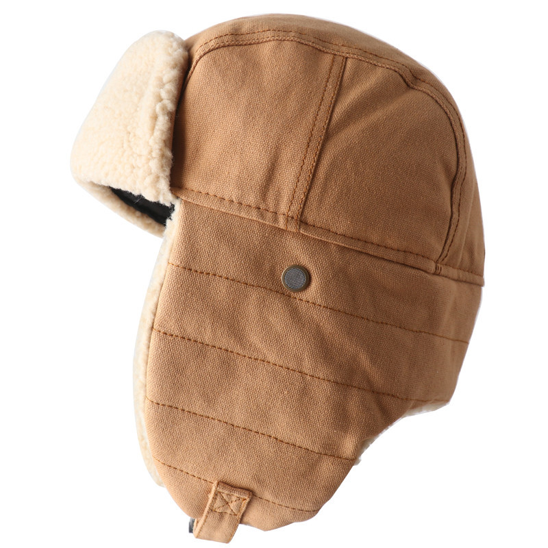 Winter Bomber Hats Earflap Russian Ushanka with Goggles Men Women's Trapper Pilot Hat Faux Berber Fleece Thermal Snow Caps LY191228