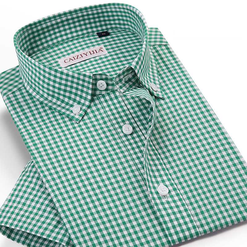 Men's Summer Short Sleeve Plaid Checkered Shirt Pocket-less Design Wrinkle Free Casual Standard-fit Gingham Cotton Shirts, Cld103
Men's Summer Short Sleeve Plaid Checkered Shirt Pocket-less Design Wrinkle Free Casual Standard-fit Gingham Cotton Shirts, Cld103