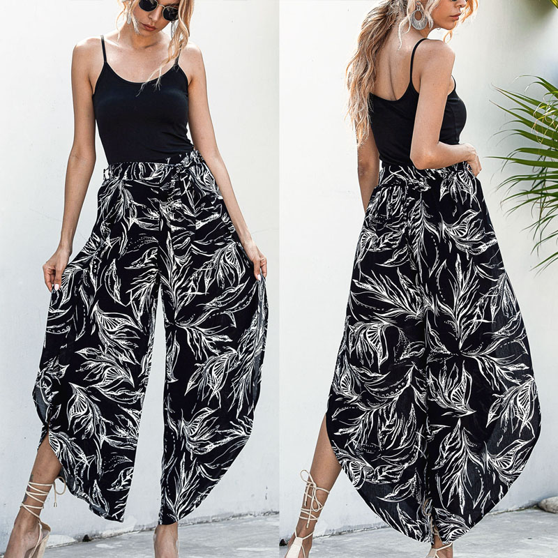 Women Wide-Leg Trousers Summer Floral Print Boho Ruffle Comfortable Yoga Casual Pants , Fashioh Losse Trousers Sweatpants, Beige
Women Wide-Leg Trousers Summer Floral Print Boho Ruffle Comfortable Yoga Casual Pants , Fashioh Losse Trousers Sweatpants, Beige