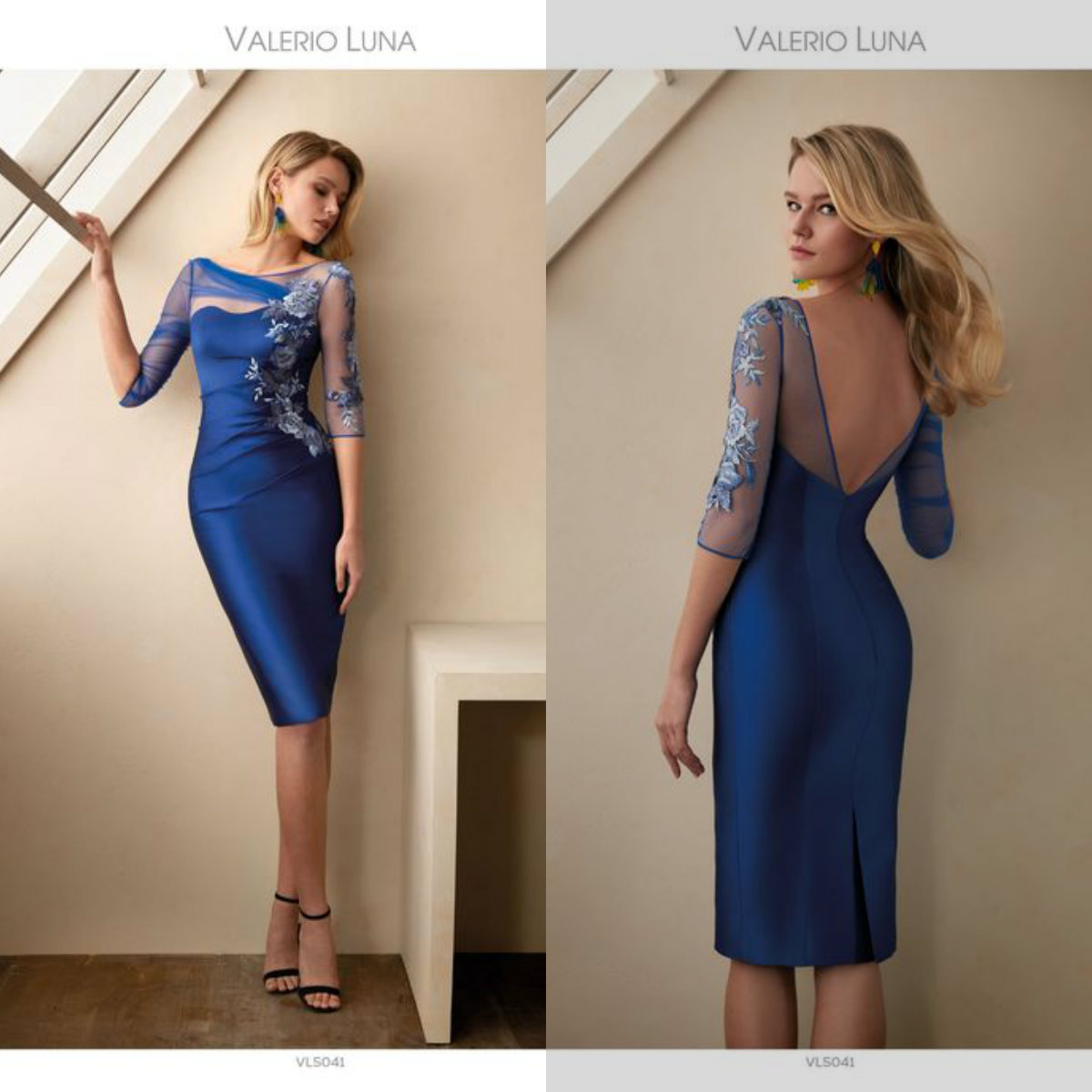 Elegant Sheath Mother Of The Bride Dresses Scoop Neck Lace Floral Appliqued Half Sleeves Wedding Guest Gown Backless Knee Length Mother Gown