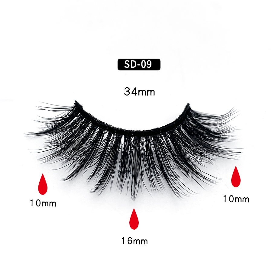 Top Quality 3D Mink Eyelashes Messy Eye Lash Soft Extension Sexy Eyelash Makeup Full Strip Eye Lashes SD Series 3D Multilayer Mink Lashes
