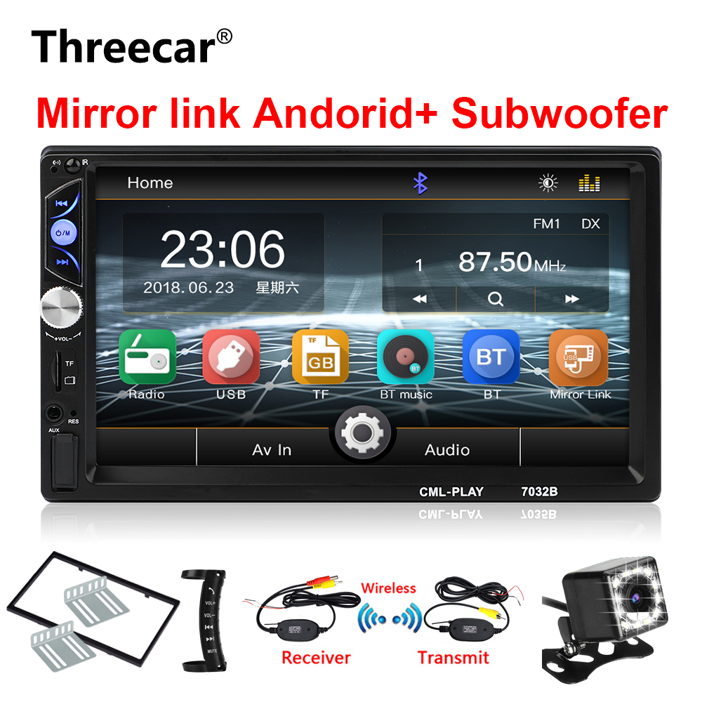 2din Car Radio 7" Touch mirrorlink Auto audio Player for subwoofer MP5 Player Autoradio Bluetooth Rear View Camera tape recorder
2din Car Radio 7" Touch mirrorlink Auto audio Player for subwoofer MP5 Player Autoradio Bluetooth Rear View Camera tape recorder