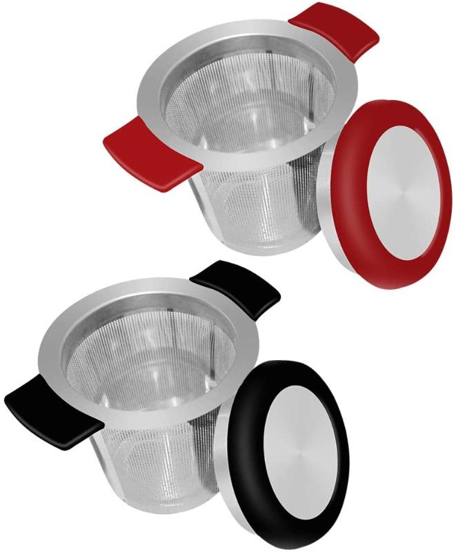 18/8 Stainless Steel Infuser Large Capacity Double Handles SourceTon Loose Leaf Mesh Strainer for Teapots Mugs Cups
18/8 Stainless Steel Infuser Large Capacity Double Handles SourceTon Loose Leaf Mesh Strainer for Teapots Mugs Cups