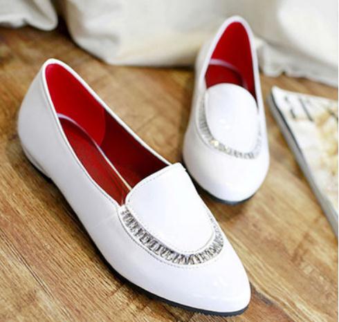 2019 water drill Women's shoes in Spring and Autumn with New style Low heel pointed end @97, Red
2019 water drill Women's shoes in Spring and Autumn with New style Low heel pointed end @97, Red