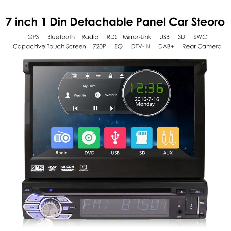 Wince 7 inch 1Din Car Multimeddia DVD CD MP5 Player Auto Gps Stereo 1 Din Bluetooth FM USB TF AUX Mirror Link car dvd
Wince 7 inch 1Din Car Multimeddia DVD CD MP5 Player Auto Gps Stereo 1 Din Bluetooth FM USB TF AUX Mirror Link car dvd