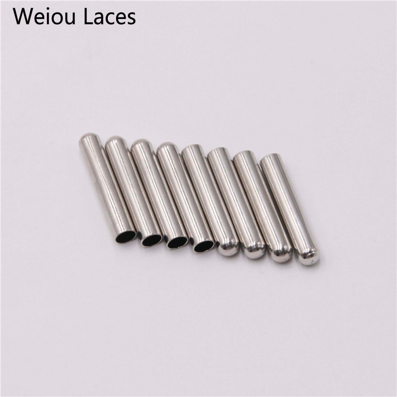 Weiou New Women Men Shoe Lace Tips Replacement Head For Shoestrings Bullet Aglets Round Accessories DIY Shoelaces