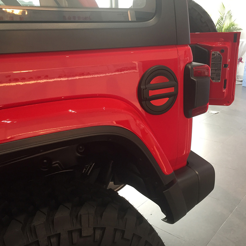 Car Fuel Tank Decoration Bows Red For Jeep Wrangler JL 2018+ High Quality Auto Exterior Accessories