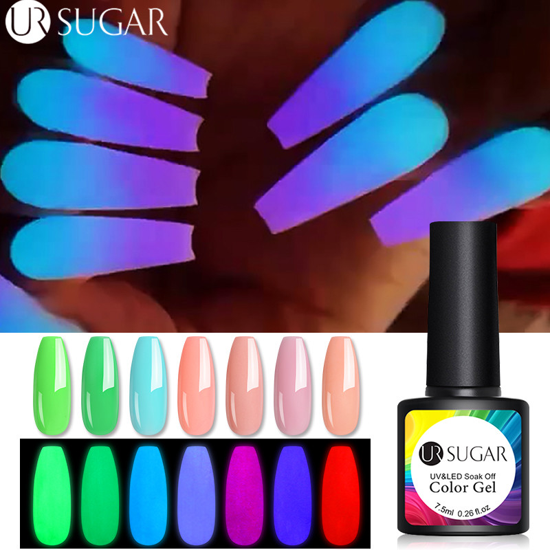 UR SUGAR 7.5ml Luminous Neon Nude Pink Gel Nail Polish Fluorescent Colorful Gel Lacquer Glow In The Dark Soak Off UV Varnish, 104
UR SUGAR 7.5ml Luminous Neon Nude Pink Gel Nail Polish Fluorescent Colorful Gel Lacquer Glow In The Dark Soak Off UV Varnish, 104