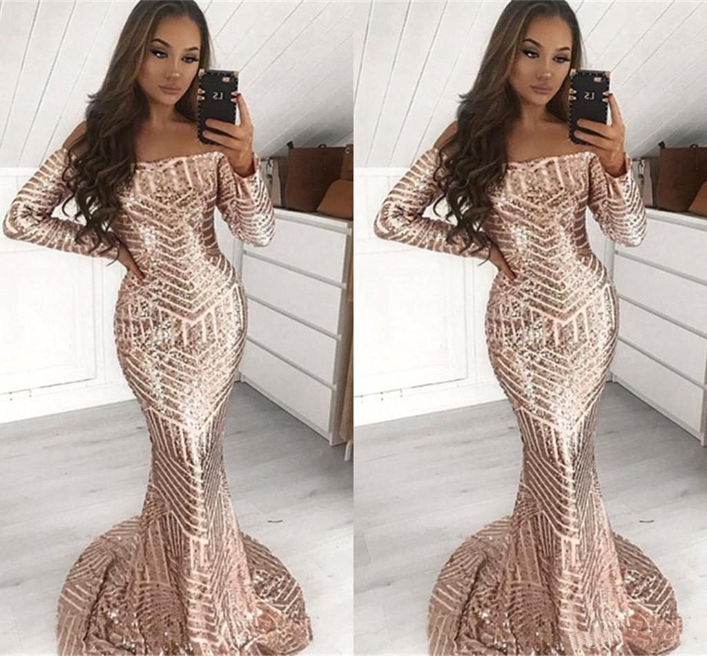 2020 Mermaid Prom Dresses Sexy Plus Size Full Sequins Long Sleeve Off Shoulder African Black Women Occasion Party Gowns Evening Dress Wear, Silver
2020 Mermaid Prom Dresses Sexy Plus Size Full Sequins Long Sleeve Off Shoulder African Black Women Occasion Party Gowns Evening Dress Wear, Silver