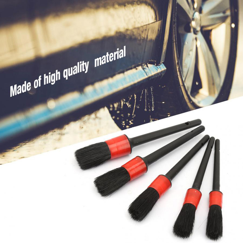 5pcs/Set Car Motorcycle Brush Wheel Window Cleaning Tool Auto detailing Brushes Home Office Dust Removal Tools