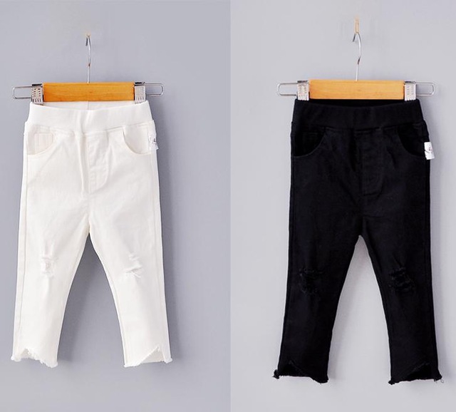 Children Girls Hole Jeans Trousers Spring Autumn Baby Long Pants Kids Girl Denim Pant Clothes 1-4age, Black
Children Girls Hole Jeans Trousers Spring Autumn Baby Long Pants Kids Girl Denim Pant Clothes 1-4age, Black