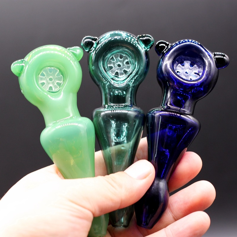 Colorful Solide Glass Hand Pipes With Snowflake Bowl 4.3" Bubbler Water Pipe Oil Rig Spoon Color Smoking
Colorful Solide Glass Hand Pipes With Snowflake Bowl 4.3" Bubbler Water Pipe Oil Rig Spoon Color Smoking