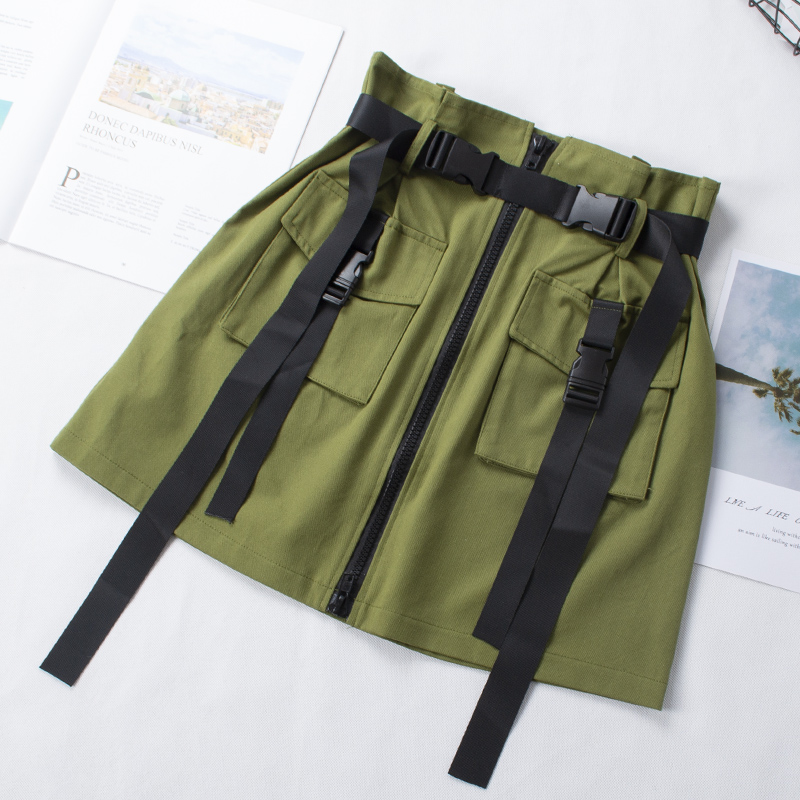 Summer Big Pockets Short Cargo Skirts Women High Waist Vintage Ribbon Skirt High Quality Women Harajuku A-Line Short Skirt, Black
Summer Big Pockets Short Cargo Skirts Women High Waist Vintage Ribbon Skirt High Quality Women Harajuku A-Line Short Skirt, Black