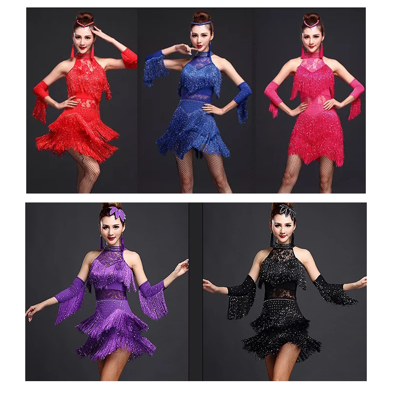 Adult Modern Ballroom Latin Dance Dress tassel Fringe Salsa Tango Dance Wear Black Performance Stage Wear
Adult Modern Ballroom Latin Dance Dress tassel Fringe Salsa Tango Dance Wear Black Performance Stage Wear