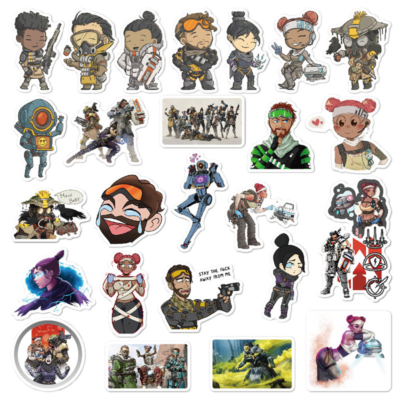 Super Hero Game Stickers for Toy Luggage Moto Car Suitcase Laptop Skateboard Graffiti PVC Waterproof Cartoon Stickers