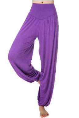 2024 Fashion Women Harem Yoga modal solid Comfy Long Pants Belly Dance pants Boho Wide Trousers Good Quanlity