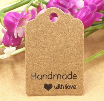 DIY Kraft Paper Tags Gift Wrap Label Blank Price Tag Kraft Gift Hang Tag Wedding Party Supplies 3x2cm 1000pcs