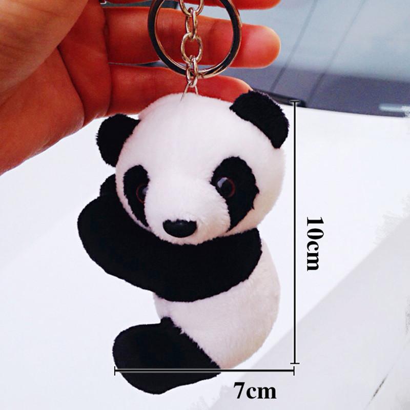 Toys Cartoon Plush Cute Panda Keychain India Uk Bulk Keyring Key Holder Car Key Chains Men Women Souvenir Birthday Gift Chaveiro