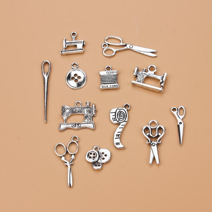 DIY Jewelry Sewing Scissors Charm Pendant For Bracelet Necklaces Accessories Tibetan Silver Alloy Mixed Charms Woman Housewife Hot 120 PCS
DIY Jewelry Sewing Scissors Charm Pendant For Bracelet Necklaces Accessories Tibetan Silver Alloy Mixed Charms Woman Housewife Hot 120 PCS