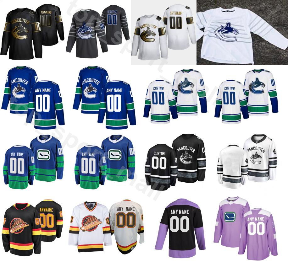 Customized Golden Edition Vancouver Canucks Ice Hockey 43 Quinn Hughes Jersey Men 25 Jacob Markstrom 70 Tanner Pearson 18 Jake Virtanen, Black;red
Customized Golden Edition Vancouver Canucks Ice Hockey 43 Quinn Hughes Jersey Men 25 Jacob Markstrom 70 Tanner Pearson 18 Jake Virtanen, Black;red