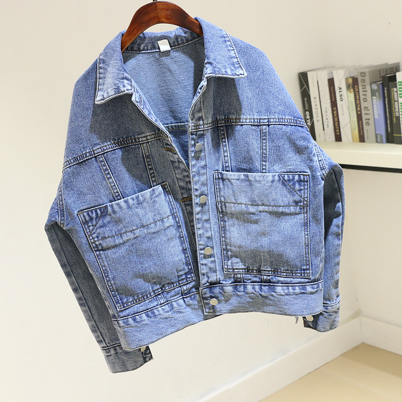 Harajuku Vintage Blue Big Pocket Denim Jacket Coat Women Big size Loose Female Short student Outerwear Long sleeve Jeans Jacket
Harajuku Vintage Blue Big Pocket Denim Jacket Coat Women Big size Loose Female Short student Outerwear Long sleeve Jeans Jacket