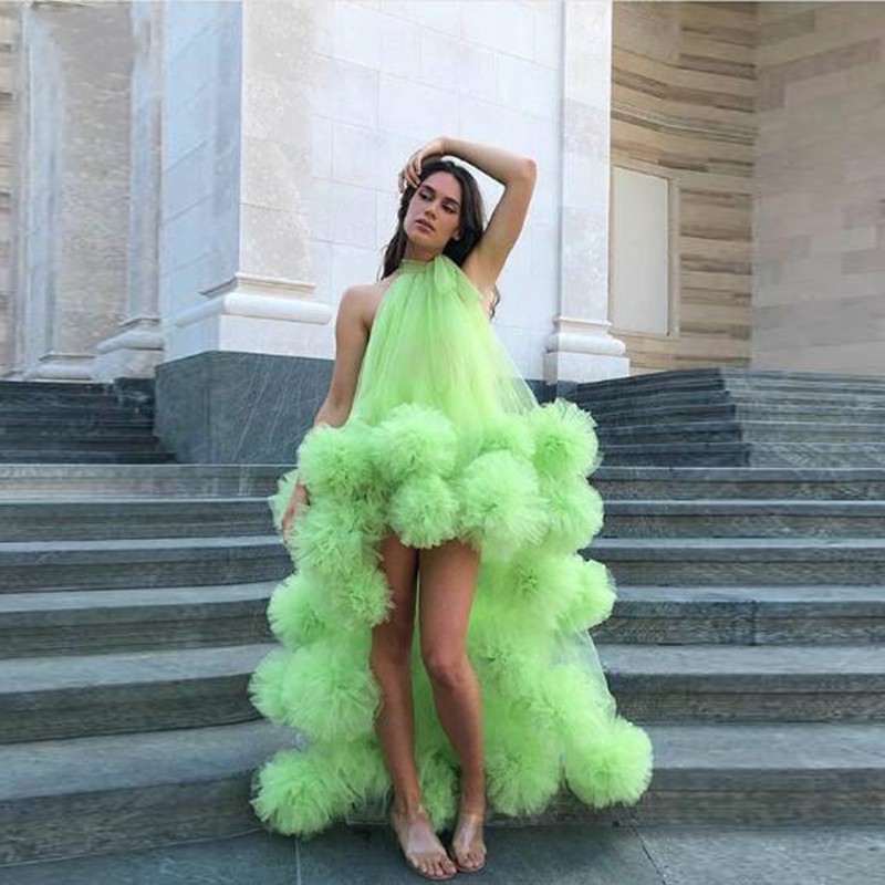Green High Low Party Dresses Halter Tiered Ruched Ball Tulle Cocktail Prom Dress Custom made Simple Beach Boho Evening Gowns African Wear, Light sky blue
Green High Low Party Dresses Halter Tiered Ruched Ball Tulle Cocktail Prom Dress Custom made Simple Beach Boho Evening Gowns African Wear, Light sky blue