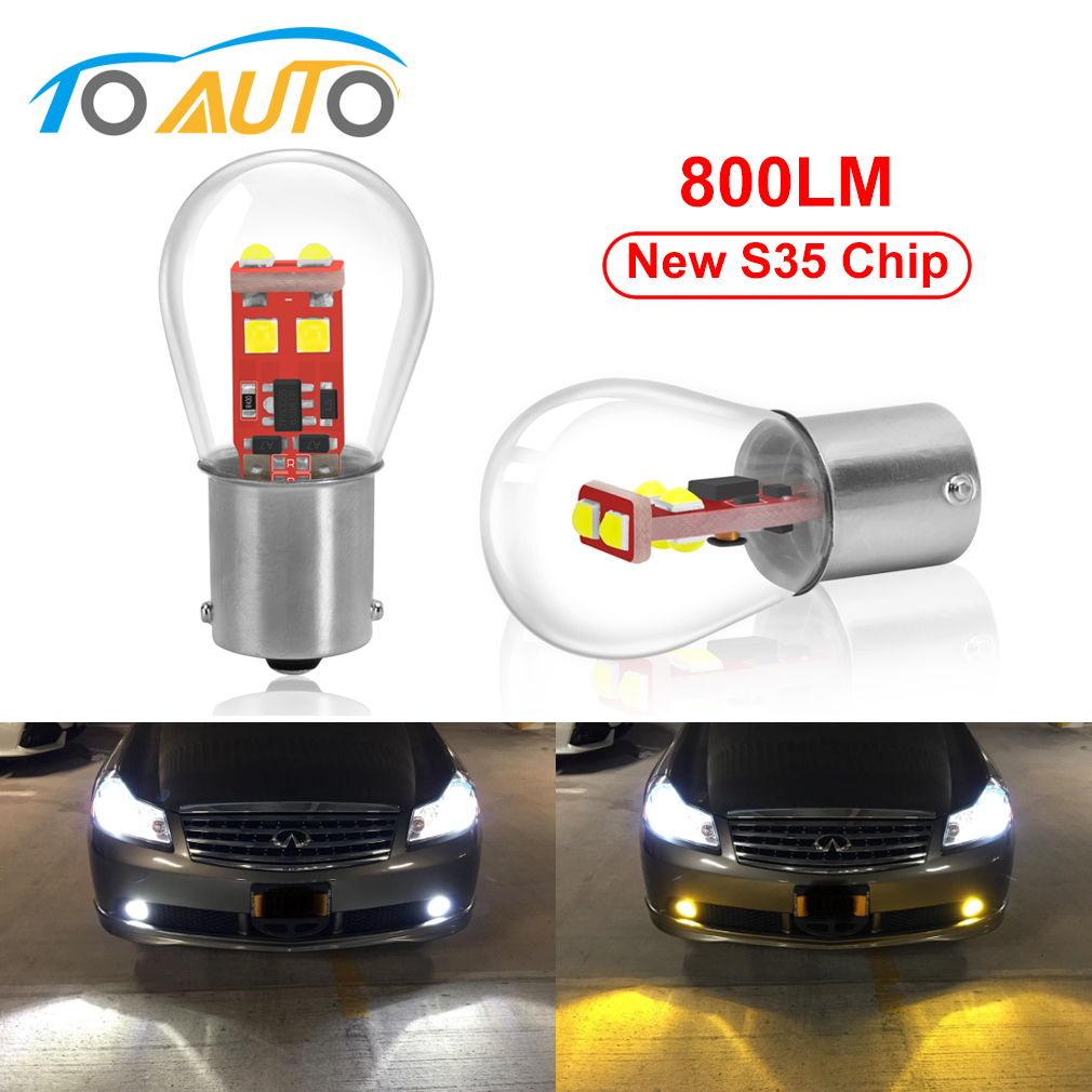 2pcs P21W BA15S 1156 1157 BAY15D P21/5W LED 1157 BA15D Led 6SMD S35 800LM Car Tail Brake Light Bulb 12V Auto Parking Lamp, As pic
2pcs P21W BA15S 1156 1157 BAY15D P21/5W LED 1157 BA15D Led 6SMD S35 800LM Car Tail Brake Light Bulb 12V Auto Parking Lamp, As pic