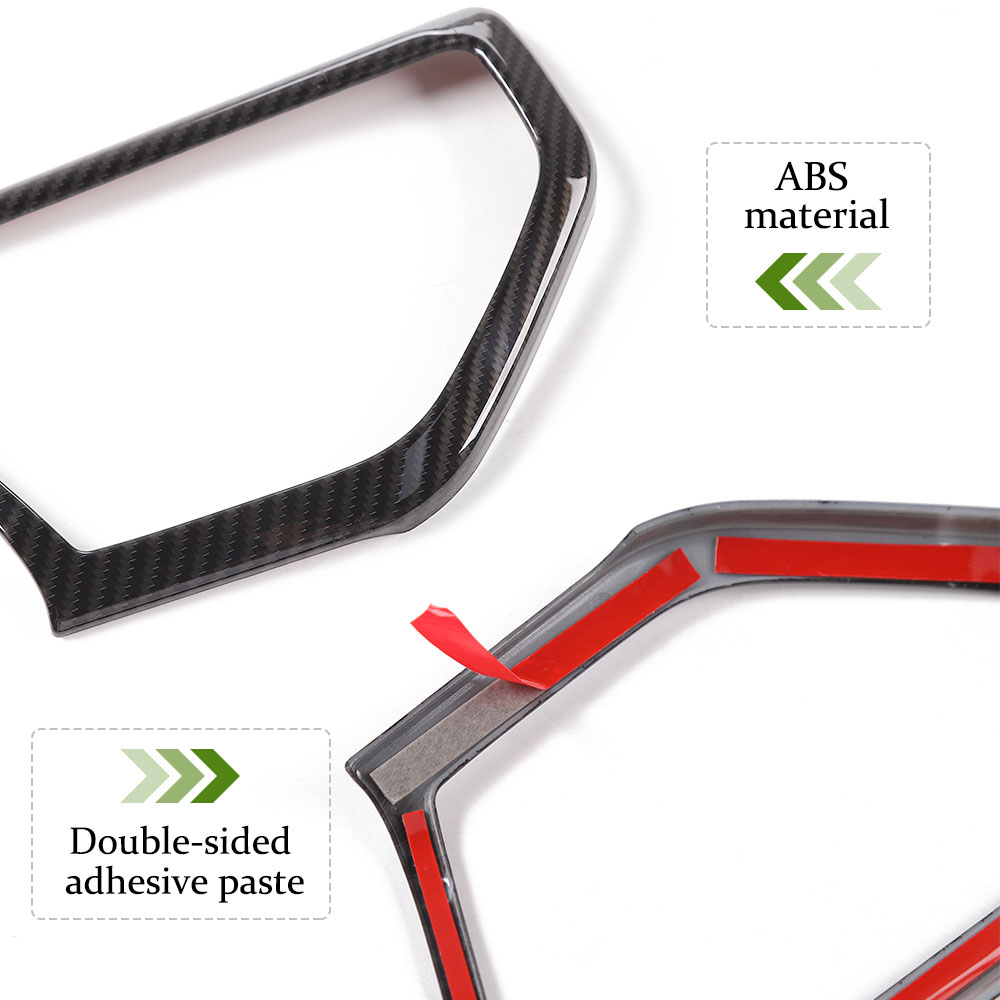 Carbon Fiber ABS A Column Speaker Ring Decoration Cover For Jeep Wrangler JL 2018+ Auto Interior Accessories