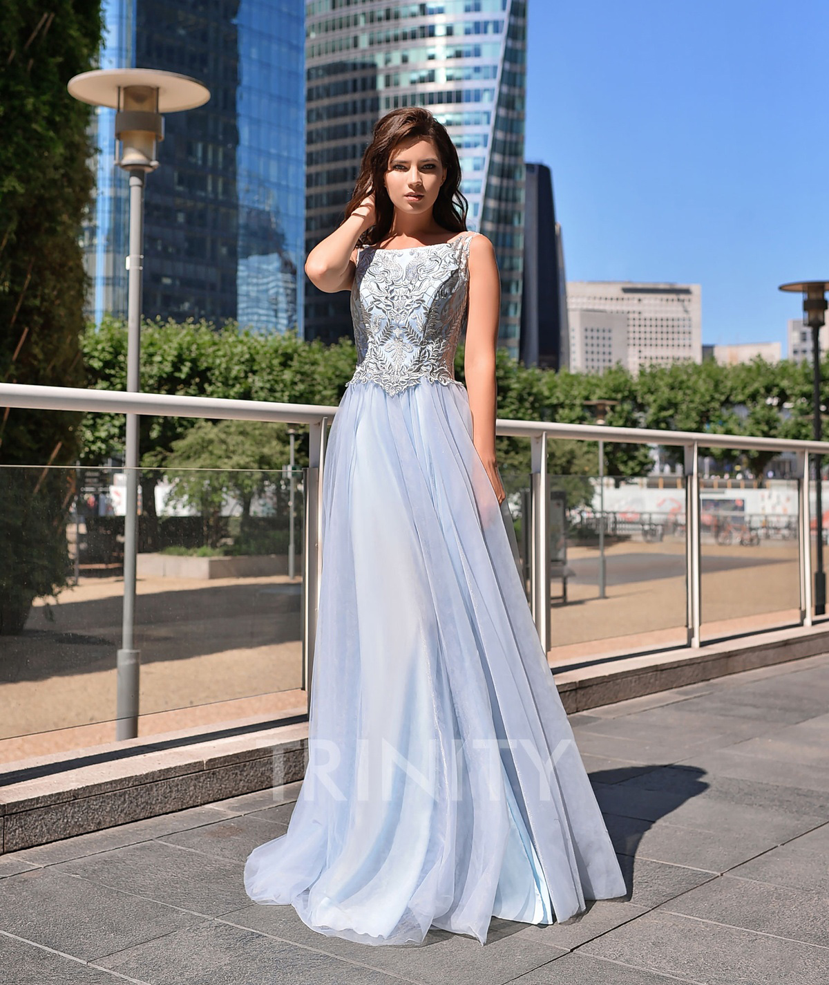 Sunshine Baby Blue Scoop Embroidery Evening Dresses Special Occasion Party Dresses Prom Dresses Homecoming Custom Size 2-18 KF1221263