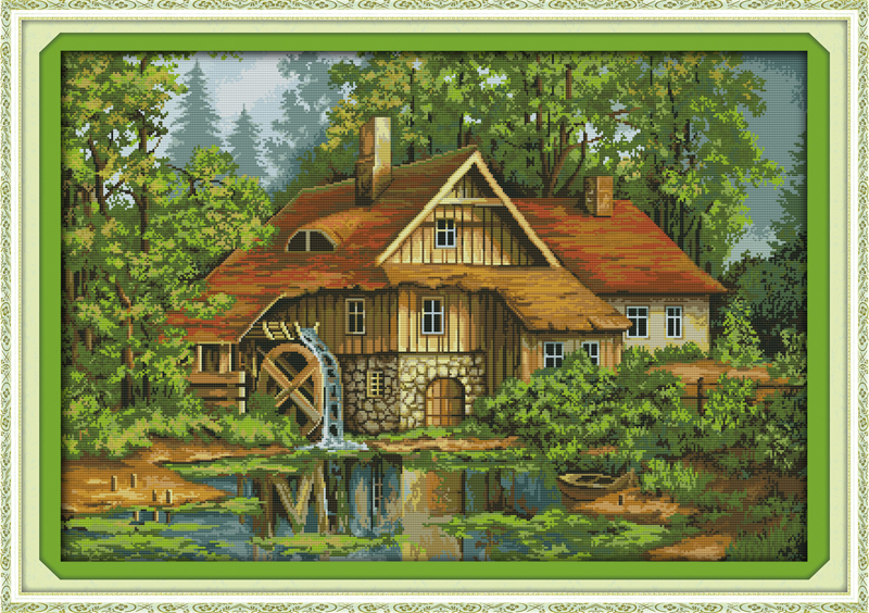 Cabin with water truck scenery home decor painting ,Handmade Cross Stitch Embroidery Needlework sets counted print on canvas DMC 14CT /11CT
Cabin with water truck scenery home decor painting ,Handmade Cross Stitch Embroidery Needlework sets counted print on canvas DMC 14CT /11CT