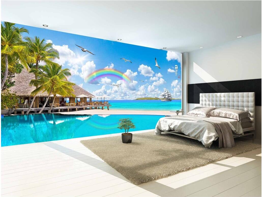 WDBH custom photo 3d wallpaper Beautiful seascape rainbow island scenery living room home decor 3d wall murals wallpaper for walls 3 d, Non-woven
WDBH custom photo 3d wallpaper Beautiful seascape rainbow island scenery living room home decor 3d wall murals wallpaper for walls 3 d, Non-woven