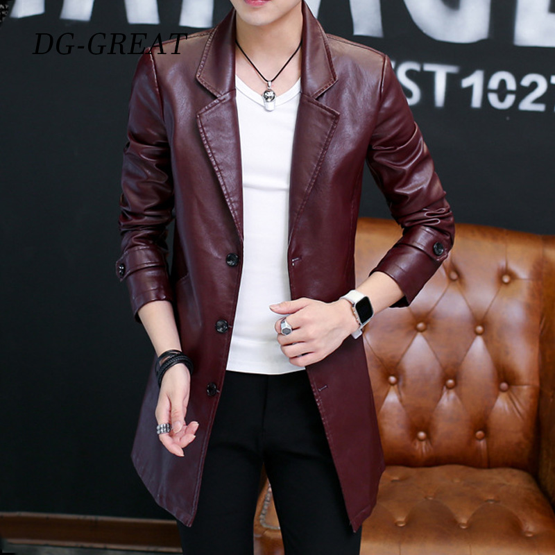 Leather Jacket Men Spring Autumn Fashion Long Length Stand Collar Jacket Winter Patchwork Faux Leather Coats Overcoat Male, Black
Leather Jacket Men Spring Autumn Fashion Long Length Stand Collar Jacket Winter Patchwork Faux Leather Coats Overcoat Male, Black