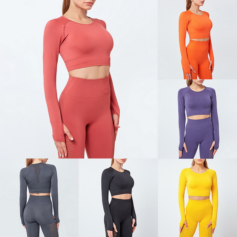 Seamless 2 Piece Women Yoga Set Gym Clothing Fitness Leggings+Cropped Shirts Sport Suit Women Long Sleeve Tracksuit Active Wear, Navy pant
Seamless 2 Piece Women Yoga Set Gym Clothing Fitness Leggings+Cropped Shirts Sport Suit Women Long Sleeve Tracksuit Active Wear, Navy pant