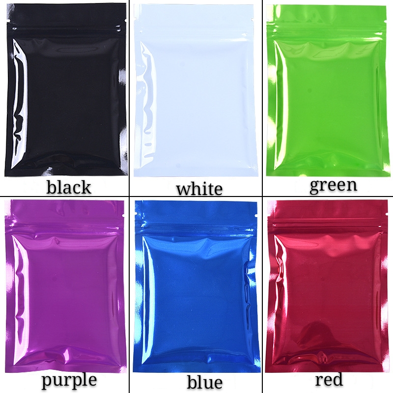 6*8cm 200pcs colorful zip lock zipper sealing mini flat power bags small package pouches for candy tea sample resealable pack bags