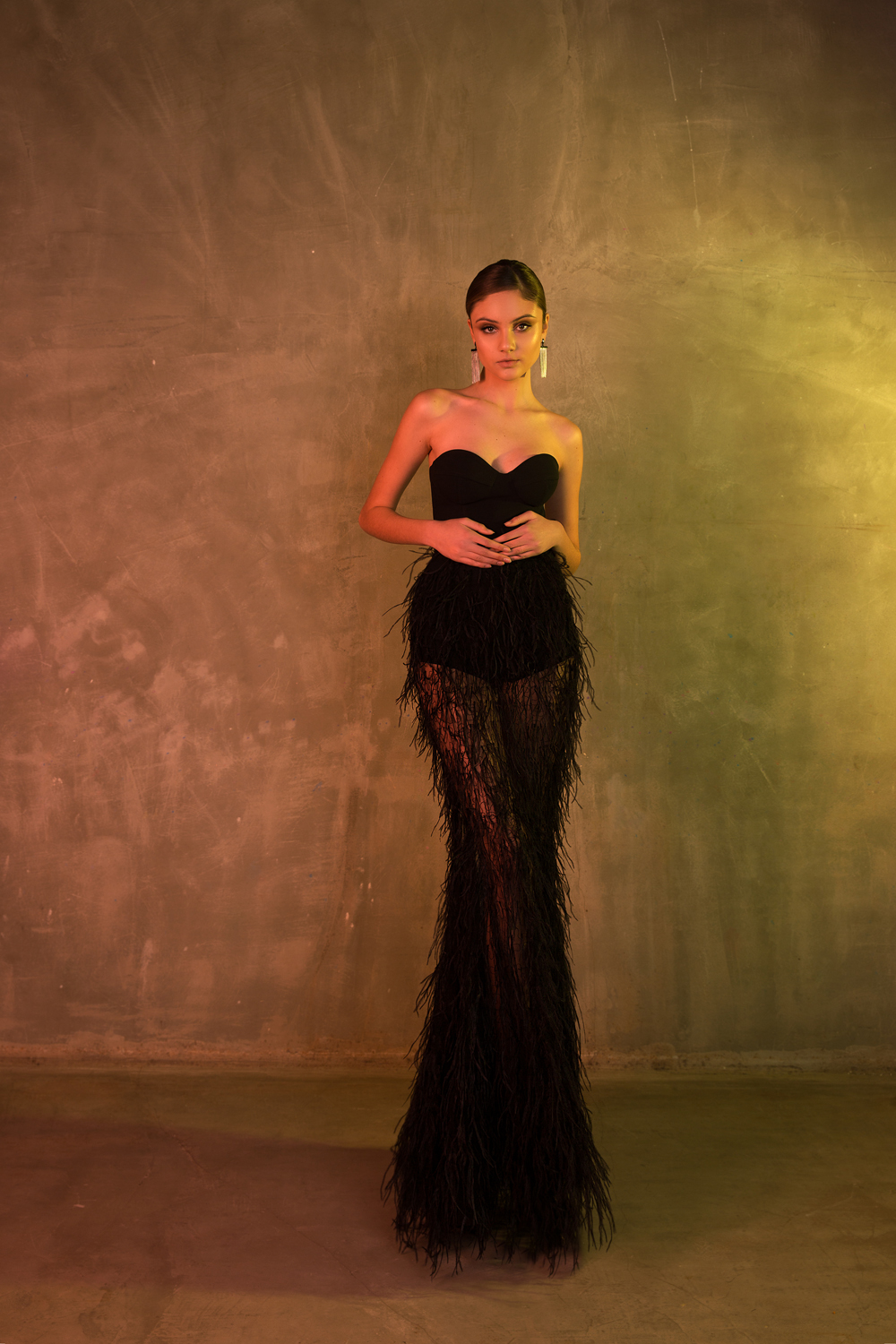 2019 Black Mermaid Prom Dresses Floor Length Sweetheart Illusion Feathers Luxury Evening Gowns Custom Made Special Occasion Dresses