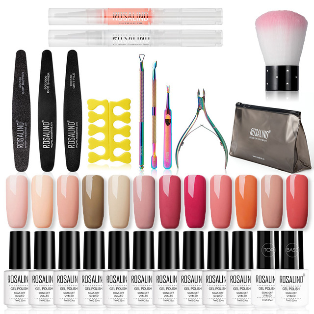 ROSALIND 12pcs Boxed Gel Nail Polish Set Acrylic nail kit All For Manicure Set With UV LED Lamp Dryer Tools kit
ROSALIND 12pcs Boxed Gel Nail Polish Set Acrylic nail kit All For Manicure Set With UV LED Lamp Dryer Tools kit
