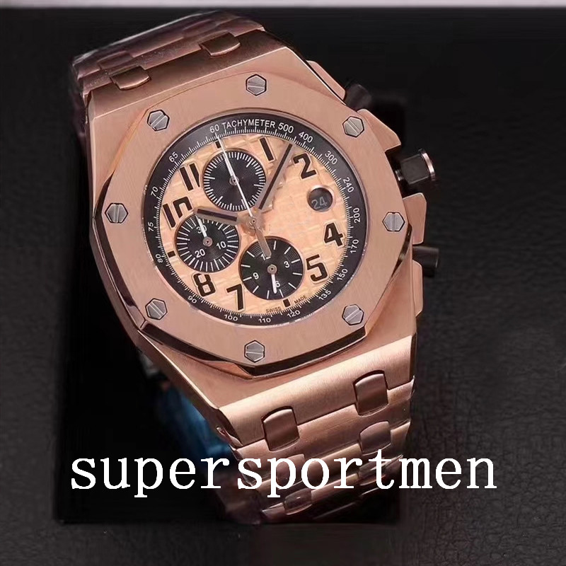 Top Selling Wristwatches Chronograph Japanese Fly-back Quartz Movement 316 Stainless Case Steel Strap Sport Men Mens Watch Watches, Slivery;brown
Top Selling Wristwatches Chronograph Japanese Fly-back Quartz Movement 316 Stainless Case Steel Strap Sport Men Mens Watch Watches, Slivery;brown