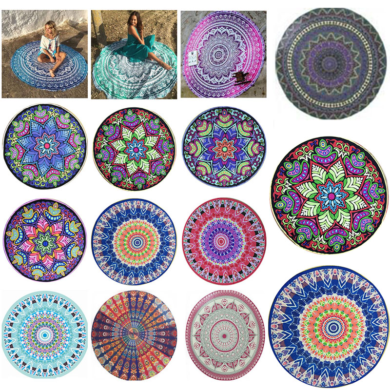 150*150cm Bohemia Style Chiffon Round Beach Towels Printed Serviette Covers Summer Yoga Beach mat 13 colors C6132
150*150cm Bohemia Style Chiffon Round Beach Towels Printed Serviette Covers Summer Yoga Beach mat 13 colors C6132