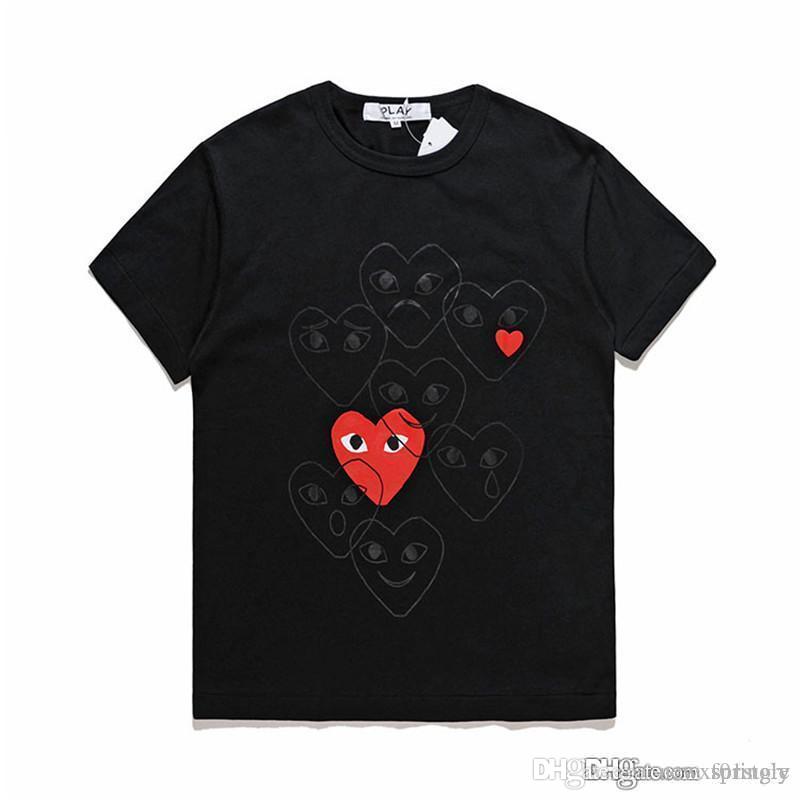 Newest COM Best Quality Black CDG New Mens Womens des play GARCONS CDG Red Heart short sleeve des garcons t-shirt Vintage Play, White;black
Newest COM Best Quality Black CDG New Mens Womens des play GARCONS CDG Red Heart short sleeve des garcons t-shirt Vintage Play, White;black