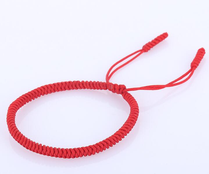 Handmade Red Rope Tibetan Bracelets Tibetan Buddhist Love Lucky Charm Knots Woven Bracelets Jewelry Accessories GB1607