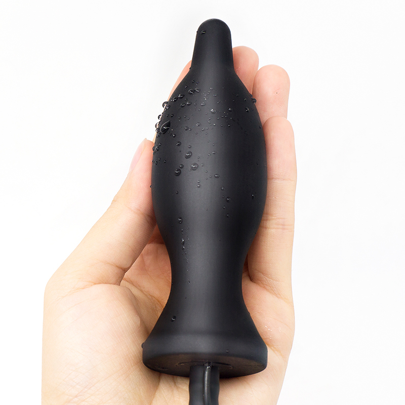 Sex Shop 10 Speeds Vibrating Inflatable Big Butt Plug Huge Anus Dildo Vibrator Pump Expandable Anal expander Sex Toy For Couples Y191228