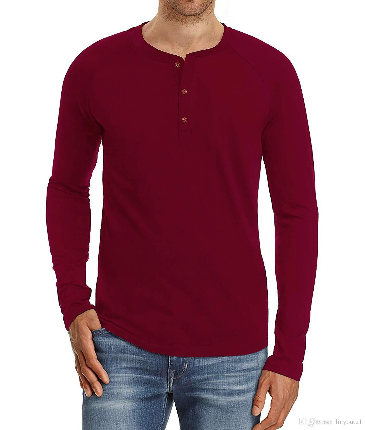 2020 Tshirt Men Solid Raglan Sleeve Tee Shirt Swag Hip Hop Streetwear T-shirt Men Curve Hem Basic Tshirt Cloth